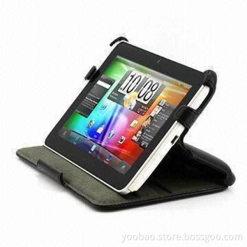 Magic Leather Tablet PC Case for HTC Flyer, Black Color, Elegant and Beautiful